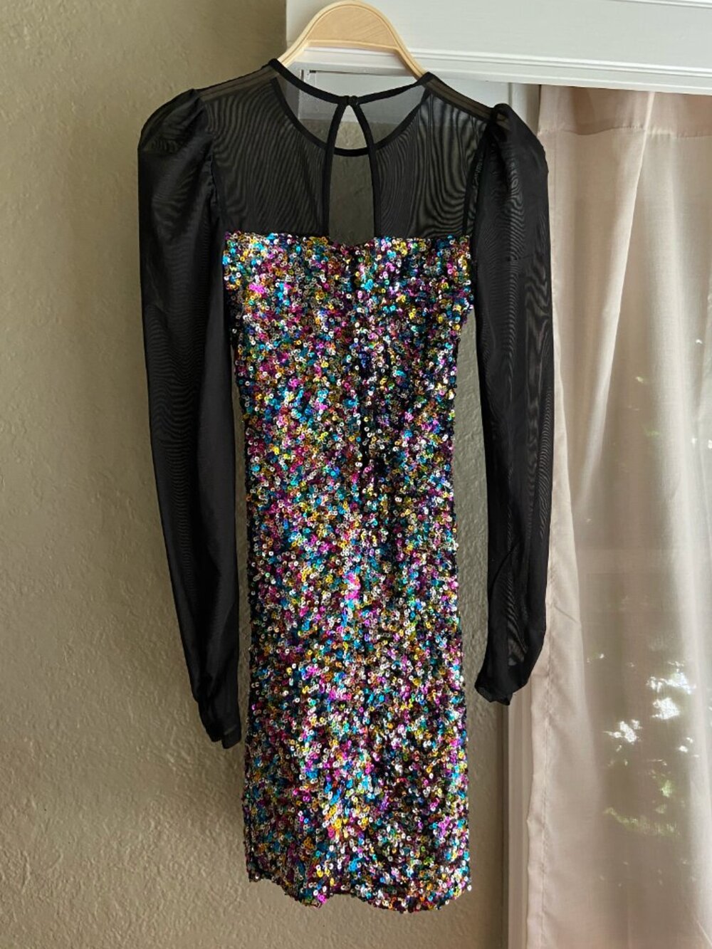 SO sparkle sequin mini dress size xs